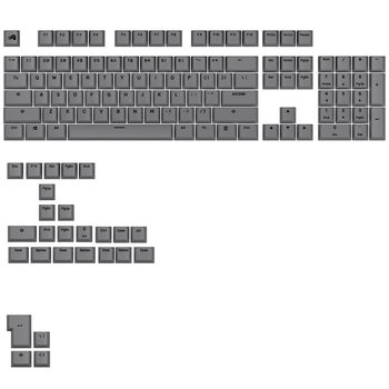 Glorious GPBT Basics Keycaps, ANSI Layout (US), PBT, Dye-Sub, Armor Grey - Glorious PC Gaming Race