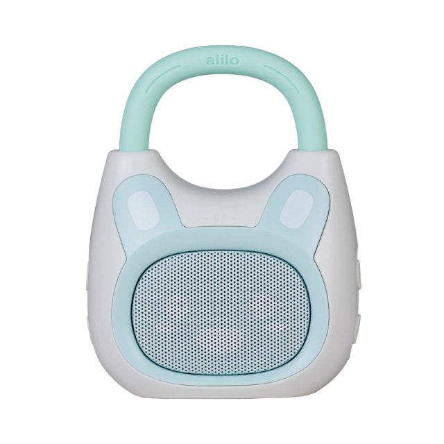 Alilo Honey Bunny Bluetooth mediaspeler, bluetooth-luidspreker, slaaptrainer, geselecteerde verhalen en liedjes in het Engels, meertalige spraakuitgang, kleur: blauw