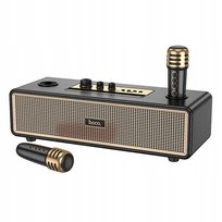 Głośnik bluetooth KARAOKE 2x mikrofon bezprzewodowy przenośny HOCO retro