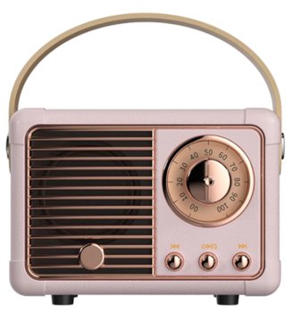 GŁOŚNIK BLUETOOTH RADIO RETRO PREZENT RÓŻOWY - Inny producent