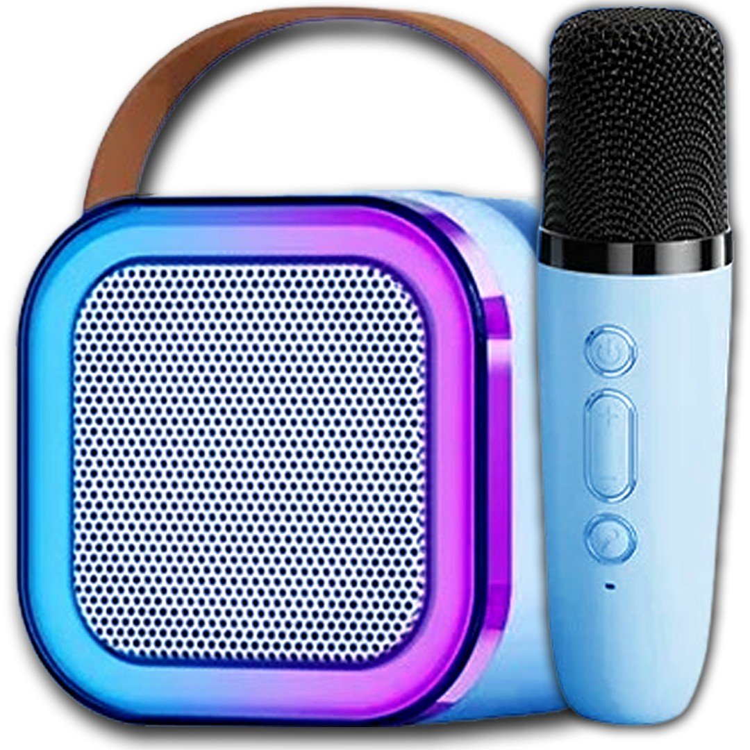 Фото - Портативна колонка Głośnik + Mikrofon - Zestaw Do Karaoke Bezprzewodowy Led Bluetooth