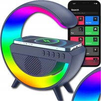 Głośnik Mobilny Przenośny Bezprzewodowe Ładowanie Bluetooth Lampka Rgb
