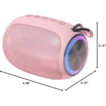 Głośniki Bluetooth, bezprzewodowe głośniki A66, przenośne bezprzewodowe głośniki 5 W, czysty dźwięk, wiele trybów odtwarzania - No name