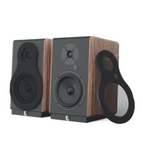 Głośniki półkowe kolumny podstawkowe Laudberg M1 2.0 do telewizora 120W HDMI ARC