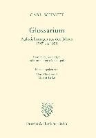Glossarium. - Schmitt Carl