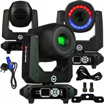 GŁOWA RUCHOMA SPOT 150W RING LED DMX EFEKT ŚWIETLNY OŚWIETLENIE SCENICZNE LIGHT4ME