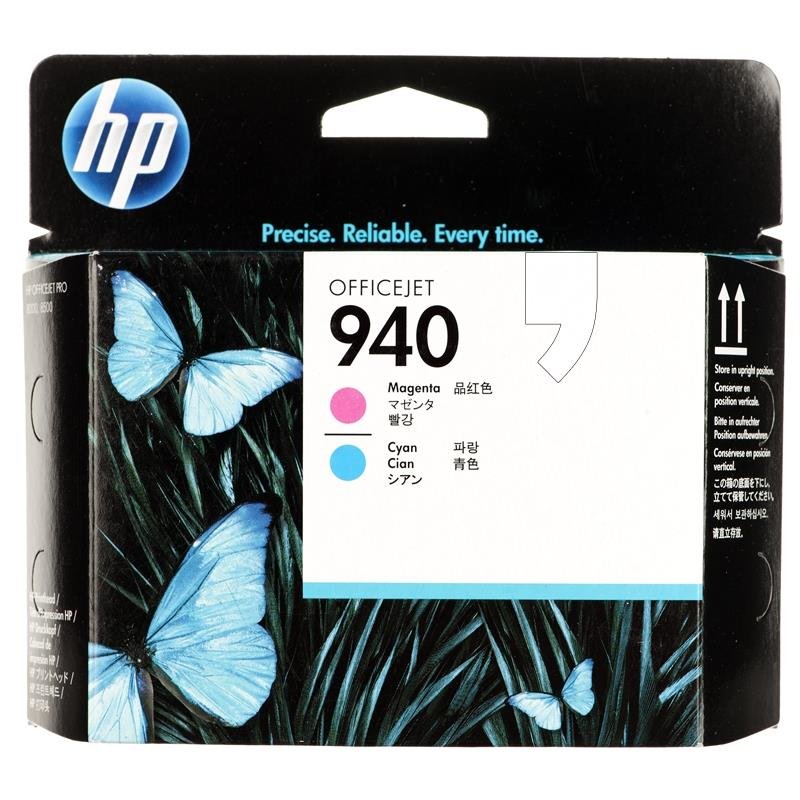 Głowica drukująca HP HP940, błękitny, purpurowy, 1000 str., C4901A