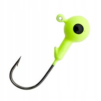 Główka Jigowa hak 3/10g seledynowa z czarną kropką do gum ripperów Miracle Fish