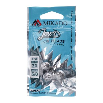 Główka Jigowa Mikado Jaws Classic 12g 3 szt. czarna OMGJC-12 12g-6/0 - Mikado