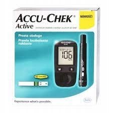 GLUKOMETR ACCU-CHECK ACTIVE, ZESTAW - inna (Inny)