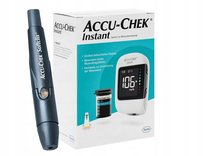 Glukometr Accu-Chek Instant Mg/dL+Nakłuwacz+Paski+Lancety Homede
