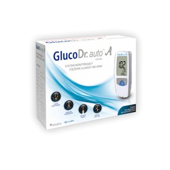 Glukometr do pomiaru glukozy GlucoDr. auto A + GRATIS Test covid-19 - DIATHER