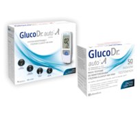 Glukometr GlucoDrAuto A + paski testowe do pomiaru glukozy we krwi 50 sztuk