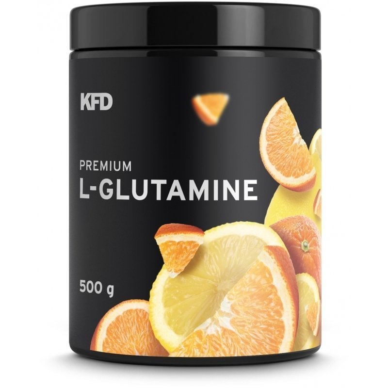 Zdjęcia - Aminokwasy KFD Nutrition Glutamina KFD Premium L- Glutamine 500g Pomarańczowo-Cytrynowe 