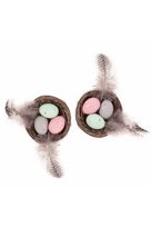 Gniazdka z jajkami dekoracyjne, 2 szt.