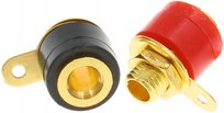 Gniazdo na Złącze Bananowe 4mm Para Konektor Gold