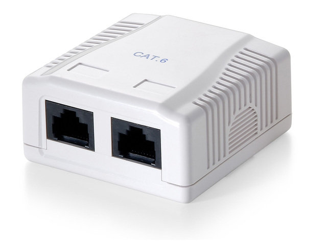 Gniazdo natynkowe EQUIP, 2x RJ45