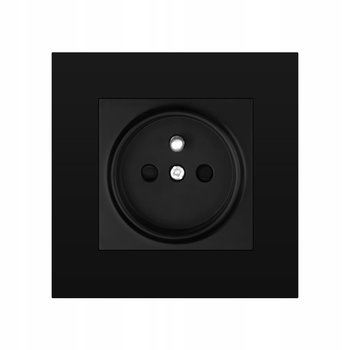 GNIAZDO SZKLANE Z BOLCEM  POJEDYNCZE CZARNE - APPIO DLED