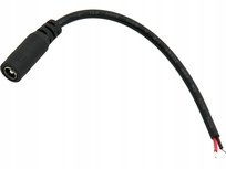 Gniazdo zasilające DC żeńskie 2.5/5.5 kabel 15cm Blow