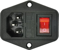Gniazdo zasilania z bezpiecznikiem 10A IEC320 C14 Hobby-Store