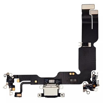 Gniazdo złącze port dock ładowania mikrofon dolny taśma flex Lightning do Apple iPhone 15 Plus (OEM Oryginał) (Czarny) - DFX