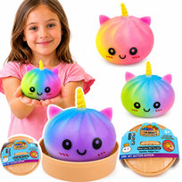 GNIOTEK SQUISHY PIEROŻEK PIERÓG DUMPLING 10 CM TĘCZOWY JEDNOROŻEC DZIEŃ DZIECKA 1 SZT Towar Na Festyny