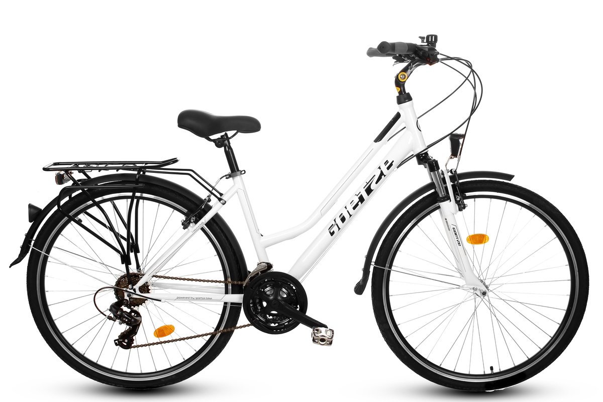 Goetze Gemini 28, damski rower trekkingowy 19", białoczarny Goetze Sport Sklep