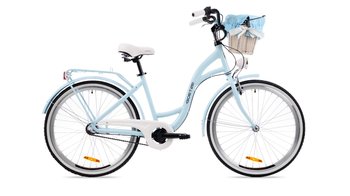 Goetze, Rower Miejski Style 26" Alu 3 Biegi Błękitny, Kosz - Goetze