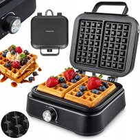 GOFROWNICA 2 DUŻE GOFRY NIEPRZYWIERAJĄCA POWŁOKA REGULACJA XL MOCNA 2500W Primaveo