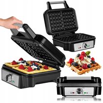 Gofrownica 2 Gofry Nieprzywierające Płyty Regulacja Temperatury Mocna