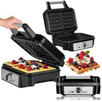 Gofrownica 2 Gofry Nieprzywierające Płyty Regulacja Temperatury Mocna - Zeegma