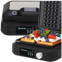 Gofrownica 2200W na 2 gofry XXL Timer Głębokie płyty Regulacja NON-STICK