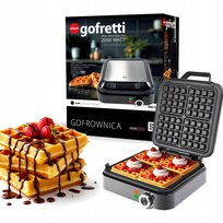 GOFROWNICA 4 GOFRY REGULACJA TEMPERATURY MOCNA 2000W NIEPRZYWIERAJĄCE PŁYTY