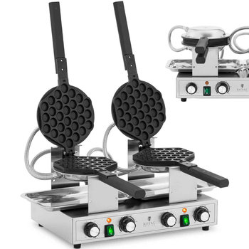 Gofrownica bąbelkowa podwójna do gofrów bubble waffle TEFLON 2 x 1400 W - Inny producent