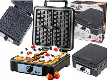 GOFROWNICA DUŻA MOC 1800W 4 CHRUPIĄCE GOFRY AD3049 - brak danych