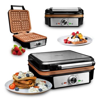 Gofrownica Eldom Solidna 4 Duże Gofry Super Moc 2000W Ceramiczna Powłoka - Ideal