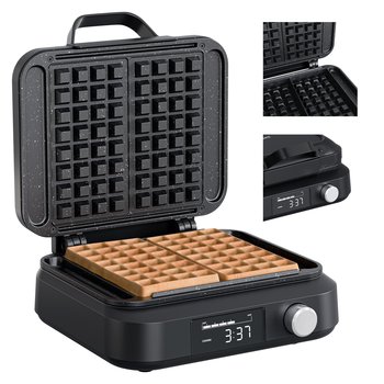 Gofrownica Vertenz Delice 50 z Regulacją Temperatury, Wyświetlacz LCD, z nieprzywierającą powłoką 1500W - Vertenz