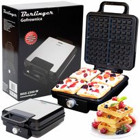 Gofrownica XXL BERLINGER 4 idealne gofry | regulacja temperatury Mocna 2300