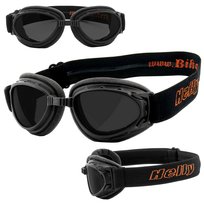 GOGLE MOTOCYKLOWE RETRO VINTAGE MOCNO PRZYCIEMNIANE STYLOWE Inna marka