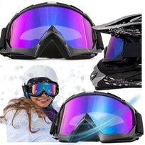 GOGLE NARCIARSKIE SNOWBOARD NA MOTOR OKULARY NA NARTY MOTOCYKL QUADA UV ATONI