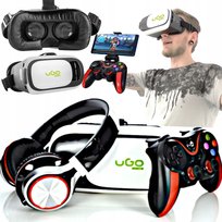 Gogle Vr Z Kontrolerem I Słuchawkami Do Telefonu 3D Mega Zestaw Prezent Inny producent