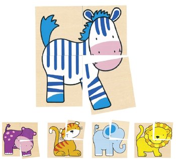 Goki, puzzle-kostki Dzikie zwierzęta - Goki