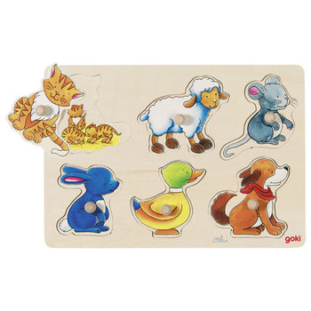 Goki, puzzle z uchwytami Mamy i dzieci - Goki