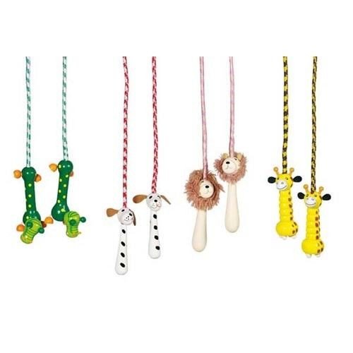 Goki, Toys Pure, Skakanka z drewnianymi uchwytami