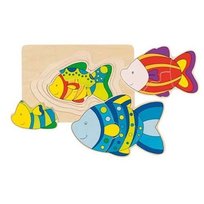 Goki, układanka warstwowa Rybki