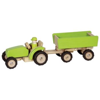 Goki, Zielony traktor z przyczepą - Goki