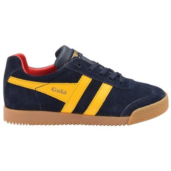Gola Classics Kids Harrier Trainers Navy/Sun/Red CKA875EY - 34 - GOLA