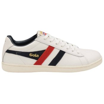 Gola Classics Men's Equipe Leather Trainers White/Navy/Red CMA207WX - 41 - GOLA