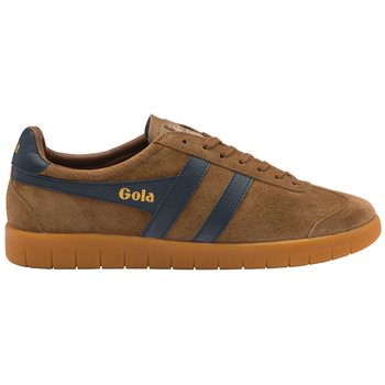 Gola Classics Men'S Hurricane Suede Trainers Tobacco/Navy/Gum Cmb046Fe - 43 - GOLA