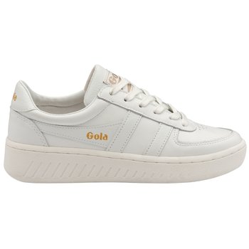 Gola Classics Women's Grandslam Leather Trainers White/White/White CLA567WW - 38 - GOLA